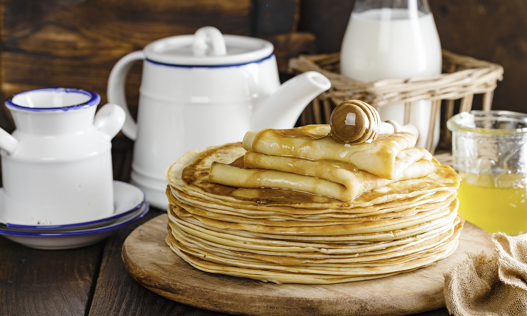 recette de crêpes aux miel